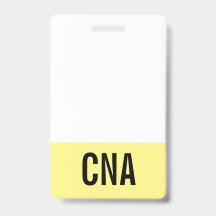 Geel CNA-badge dubbelzijdig