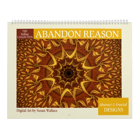 Geel Collectie Abstracte fractals 2026 Kalender (Hoes)