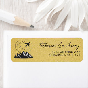 Geel Colorado Passport Etiket