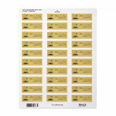 Geel Colorado Passport Etiket (Full Sheet)