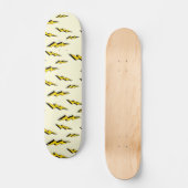 Geel Comic Book Superheld Lightening Patroon Persoonlijk Skateboard (Voorkant)