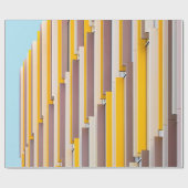 GEEL CONCRETE BOUW TIJDENS DAGEN CADEAUPAPIER (Vlak)