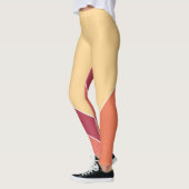 Geel Creamsicle Citrus Elegant Zomer Leggings (Links)