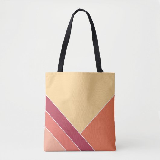 Geel Creamsicle Citrus Elegant Zomer Tote Bag (Voorkant)