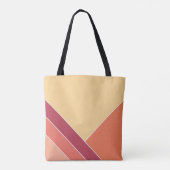 Geel Creamsicle Citrus Elegant Zomer Tote Bag (Achterkant)