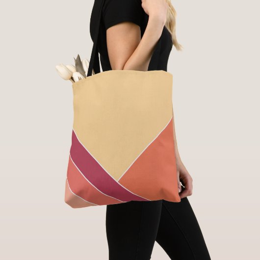 Geel Creamsicle Citrus Elegant Zomer Tote Bag (Dichtbij)