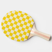 Geel & Crème Schakering Tafeltennisbatje (Zijkant)