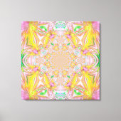 Geel Crystal Wrapped Canvas Afdruk (Voorkant)