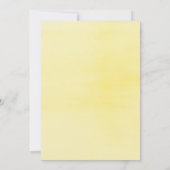 Geel Cupcake Aquarel 30e Verjaardagsfeestje Kaart (Achterkant)