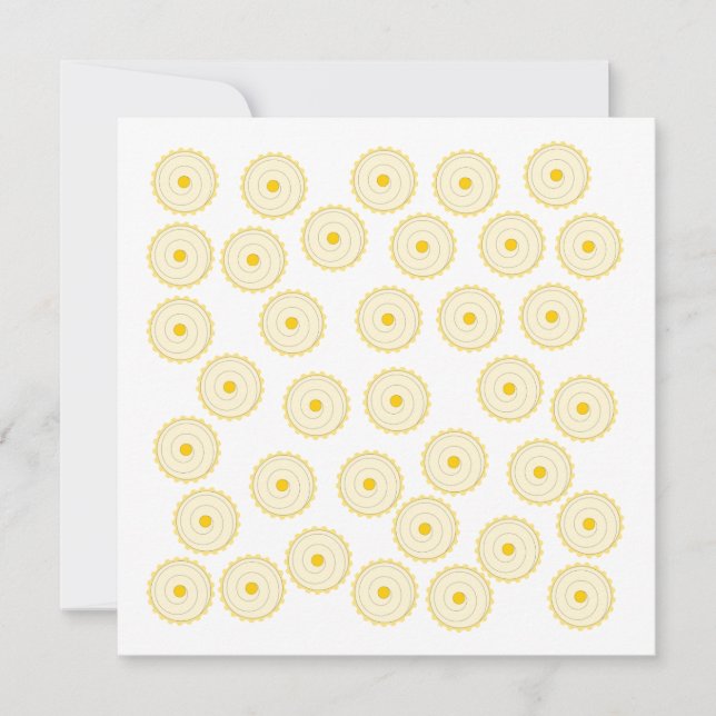 Geel Cupcake Patroon. (Voorkant)