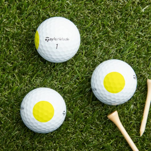Geel Custom Taylor Made TP5 golfballen (Insitu Gras)