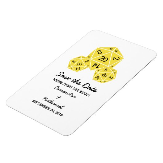 Geel D20-apparaat Opslaan Datum magneet (Linkerzijde)