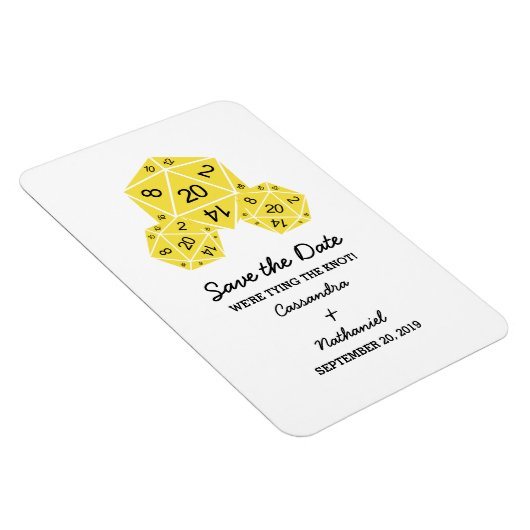 Geel D20-apparaat Opslaan Datum magneet (Rechterzijde)