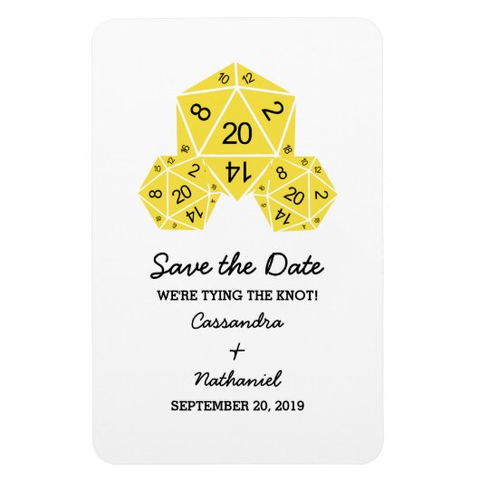 Geel D20-apparaat Opslaan Datum magneet (Verticaal)