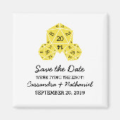 Geel D20-apparaat Opslaan Datum magneet (Voorkant)