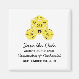 Geel D20-apparaat Opslaan Datum magneet