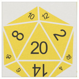 Geel D20-apparaat Stof