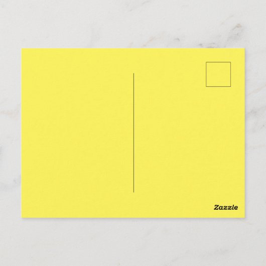 Geel Daffodil bloem Waterverf Verjaardag Briefkaart (Achterkant)