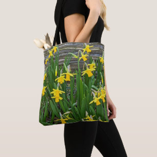 Geel Daffodil Blooms Floral Tote Bag