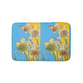 Geel Daffodil daffodil bloemflorale Bath Mat (Voorkant)