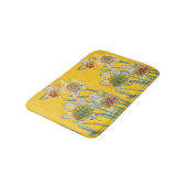 Geel Daffodil daffodil bloemflorale Bath Mat (Gekanteld)