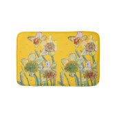 Geel Daffodil daffodil bloemflorale Bath Mat (Voorkant)