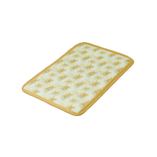  geel Daffodil Floral Badmat (Gekanteld)