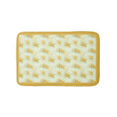  geel Daffodil Floral Badmat (Voorkant)