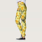 Geel Daffodil Floral Leggings (Links)