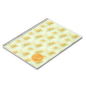  geel Daffodil Floral Notitieboek (Linkerzijde)