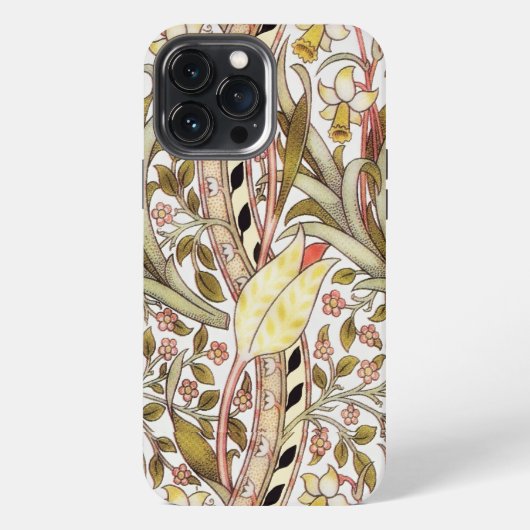 geel Daffodil Floral Pattern iPhone Hoesje (Achterkant)