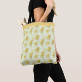 geel Daffodil Floral Tote Bag (Dichtbij)