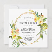 Geel Daffodil Paasbraweplein Kaart (Voorkant)