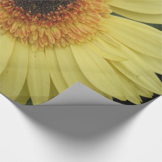 Geel dagboekpapier cadeaupapier (Hoek)