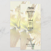 Geel Daglel Bruiloft Benodigdheden Menu (Voorkant / Achterkant)