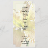 Geel Daglelige Trouwbenodigdheden Menu (Voorkant / Achterkant)