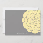 Geel Dahlia Bloom Floral neutraal Baby shower Kaart (Achterkant)