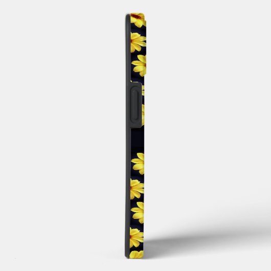 Geel Dahlia Elegant Bloem Monogram Case-Mate iPhone Case (Achterkant / Rechts)