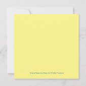 Geel Daisy Boeket Custom Jaar Verjaardag Kaart (Achterkant)