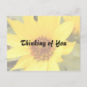 Geel Daisy Briefkaart (Voorkant)