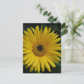 Geel Daisy Briefkaart (Staand voorkant)