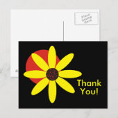 Geel Daisy Briefkaart (Voorkant / Achterkant)