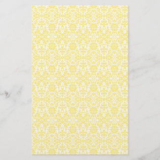 Geel Damaspapier