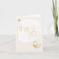 Geel Damast Kuiken Whimsische Baby Shower/Geboorte