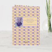 Geel David Austin Roos Roos Garden Birthday Car Kaart (Achterkant)