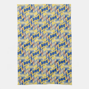 Geel + De zilveren Blauwe boog-Stropdas Doek van Theedoek