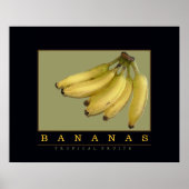 geel decor voor bananen poster (Voorkant)