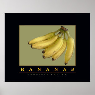geel decor voor bananen poster