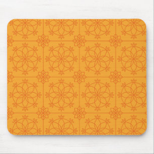 Geel Decoratieve mandala kunst geometrische Patroo Muismat