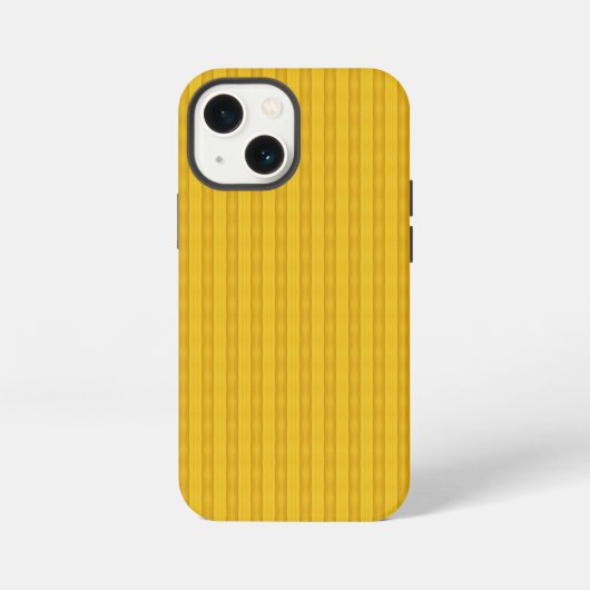 Geel deegpatroon iPhone hoesje (Achterkant)